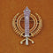 Faceted multi-gemstone adi shakti pin3